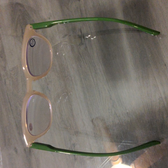 NWT IZE Eyewear Blue Light Blocking Readers +3.50 Cream/Green - Picture 3 of 8